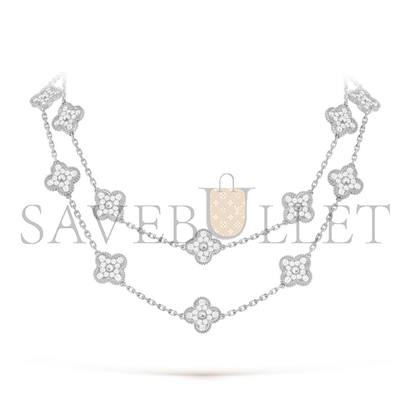 VAN CLEEF ARPELS VINTAGE ALHAMBRA LONG NECKLACE, 20 MOTIFS VCARA43300